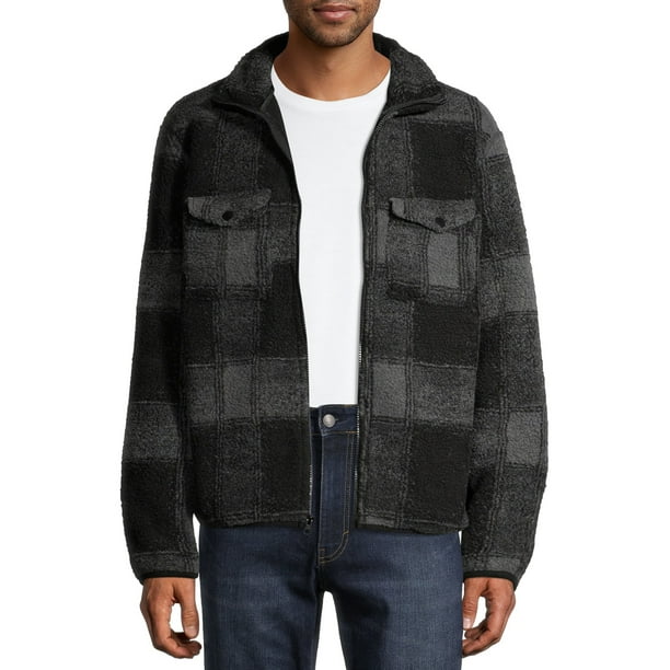 MAXXSEL Men's Heavy Warm Buffalo Plaid Sherpa Lined Fleece Jacket S-5XL MAXXSEL Men's Heavy Warm Buffalo Plaid Sherpa Lined Fleece Jacket S-5XL